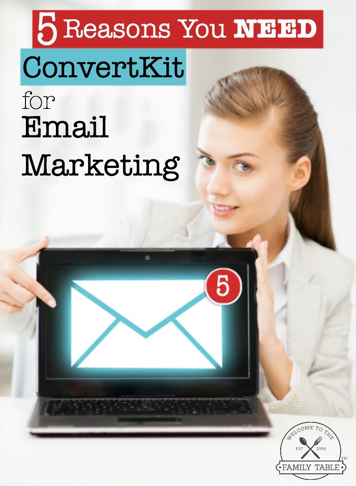 Are you looking for a great email marketing service? Come see 5 reasons you should be using ConvertKit for your email marketing!
