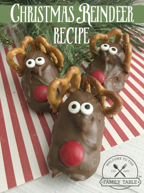 Come try these Christmas Reindeer as a fun and delicious family fun day! :: welcometothefamilytable.com