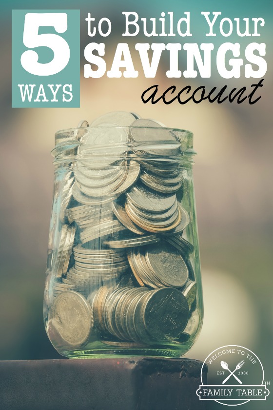 Looking for some sure-fire ways to start and build a savings account? Here are 5 solid ways we did and continue to use nearly 20 years later!