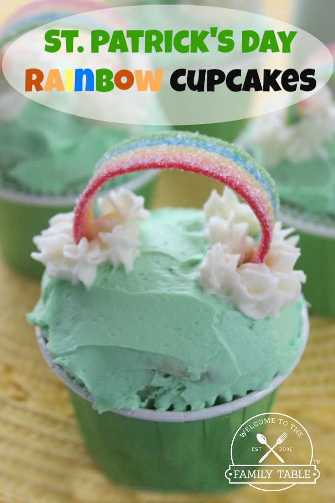 St. Patrick's Day Rainbow Cupcake Recipe