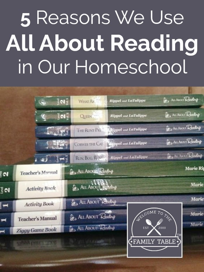 5 Reasons We Use All About Reading in Our Homeschool