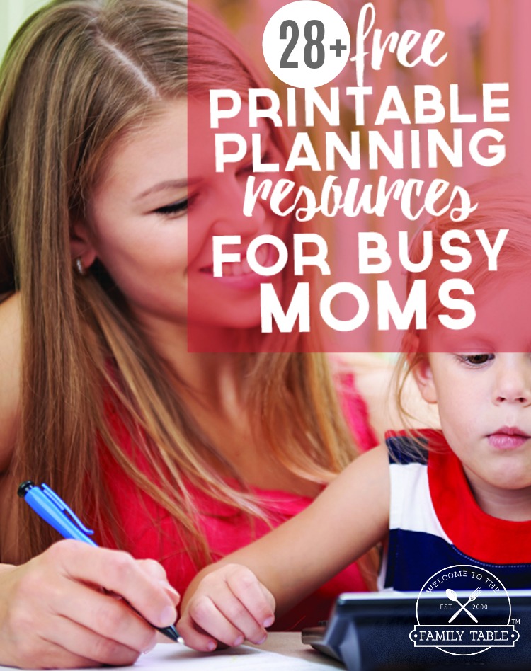 free printable planning resources for busy moms