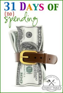 Are you looking to trim your budget? Come see how we save money each year by having 31 days of no spending.