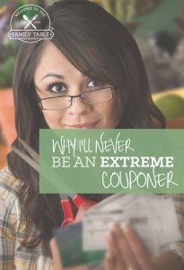 Why I'll Never Be An Extreme Couponer