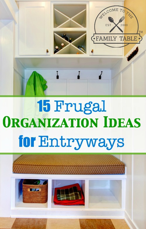 15 Frugal Organization Ideas for Entryways