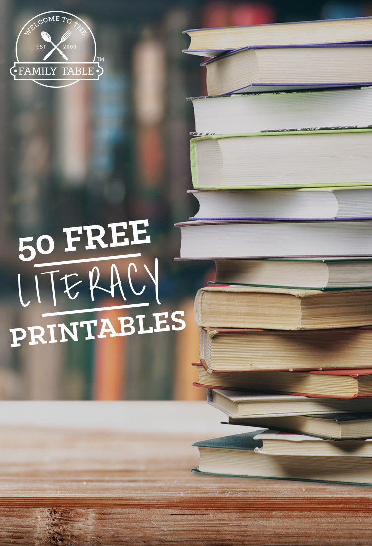 Looking for some great literacy printables? Here are 50 free ones to start you off!