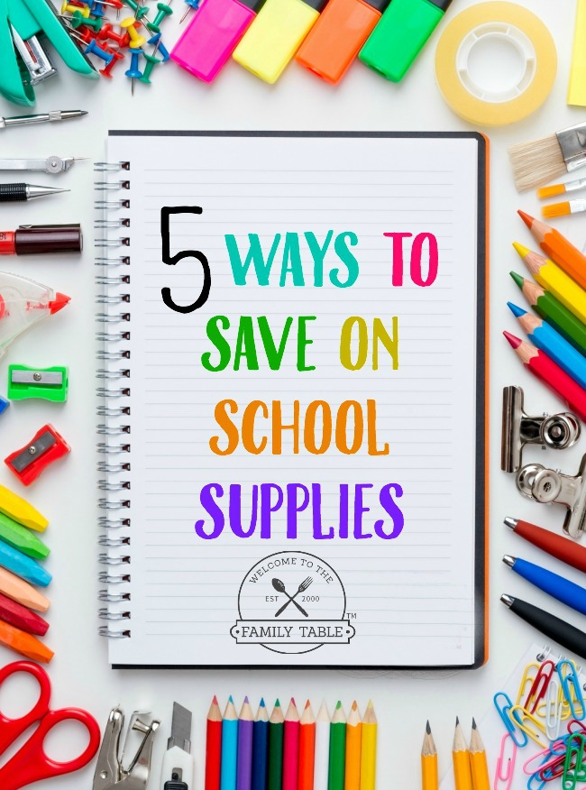 Looking for some ways to save money on school supplies? Here are 5 ideas.