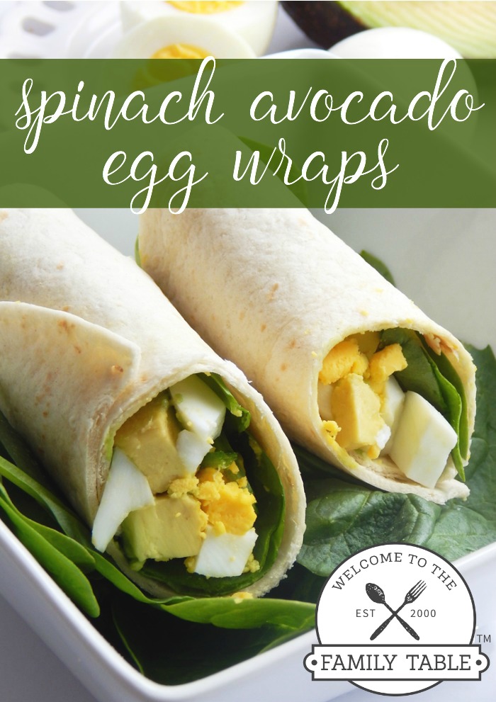 Spinach Avocado Egg Wraps