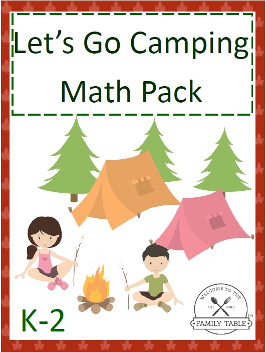 Free Let’s Go Camping Math Pack (K-2)