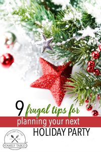 frugal tips for planning your next holiday party