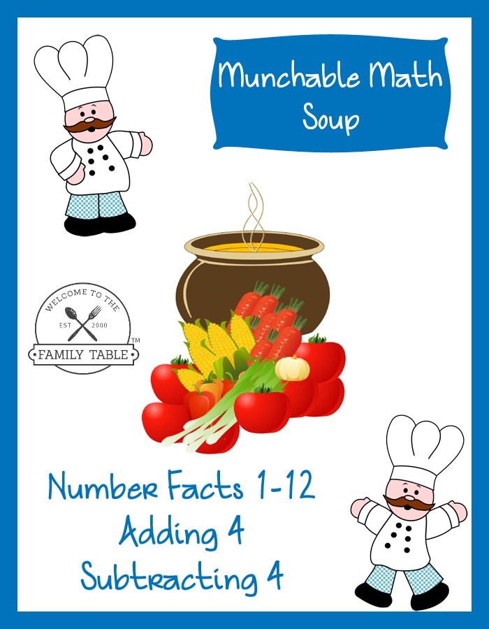 Free Elementary Math Worksheets: Munchable Math-Soup