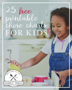 25 Free Printable Chore Charts for Kids