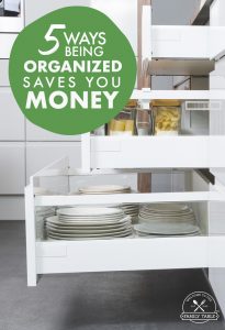 Are you looking to become more organized? Did you know that being organized saves you money?