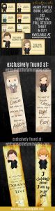 Come grab these adorable Harry Potter Book Labels + Bookmarks for your HP fan! Exlcusively found at Welcome to the Family Table™