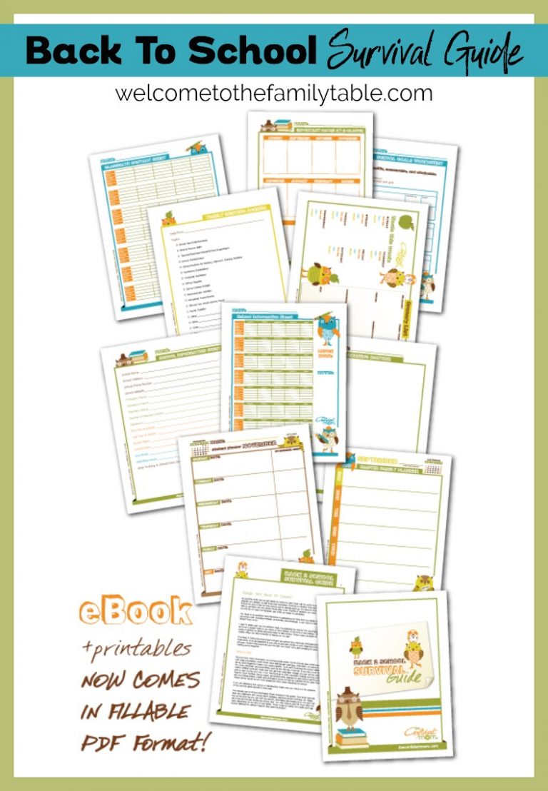 Could you use some help adjusting to back to school? If so, come grab your back to school survival guide.