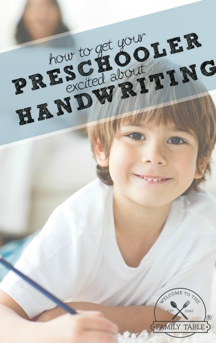 How to Get Your Preschooler Excited about Handwriting