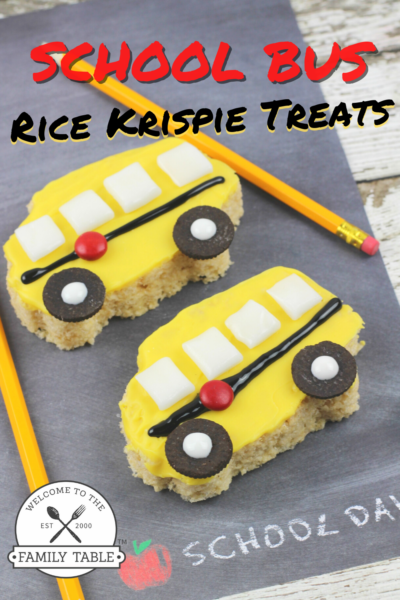 School Bus Rice Krispie Treats