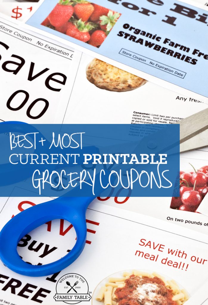 Free Printable Grocery Coupons to the Family Table®