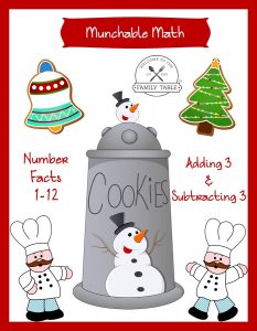Free Elementary Math Worksheets: Munchable Math-Christmas Cookies