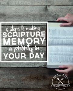 5 Steps to Making Scripture Memory a Priority in Your Day