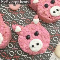 Hogs + Kisses Valentine Rice Crispy Treats