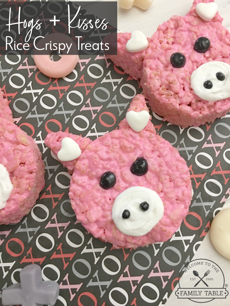 Hogs + Kisses Valentine's Day Rice Crispy Treat