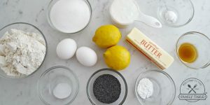 Lemon Poppy Seed Muffin Ingredients