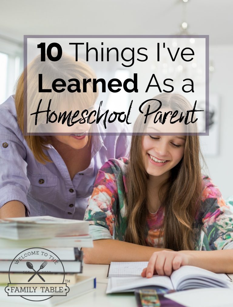10 Things I've Learned As a Homeschool Parent