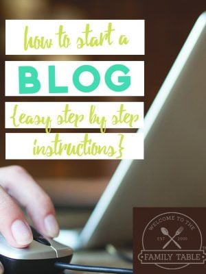 Have you been wanting to start a blog but don't know how? I've created this easy step-by-step guide to help you start a blog!