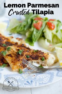 Looking for a delicious and easy way to prepare your tilapia? If so, come try our lemon parmesan crusted tilapia recipe!