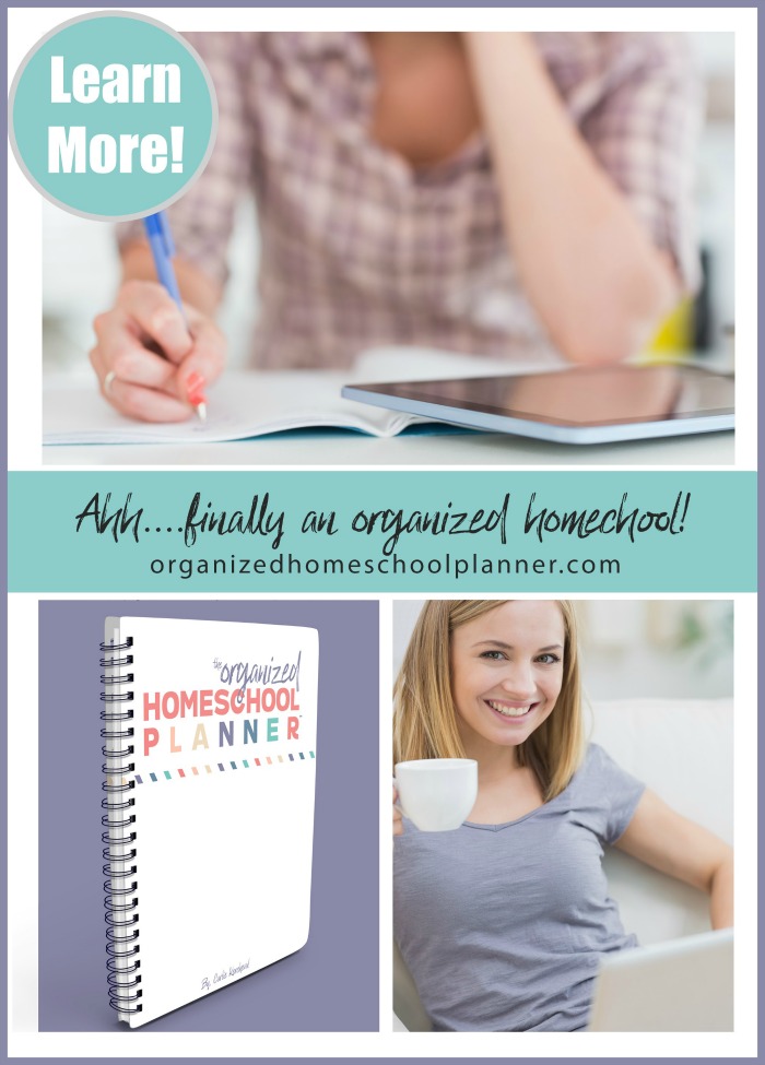 Looking to get your homeschool organized? The Organized Homeschool Planner™ can help you get there!