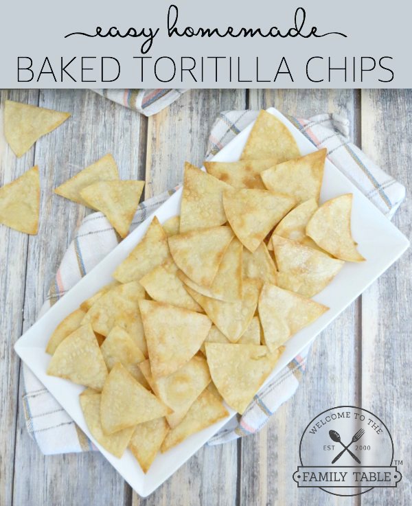 Easy Homemade Baked Tortilla Chip Recipe