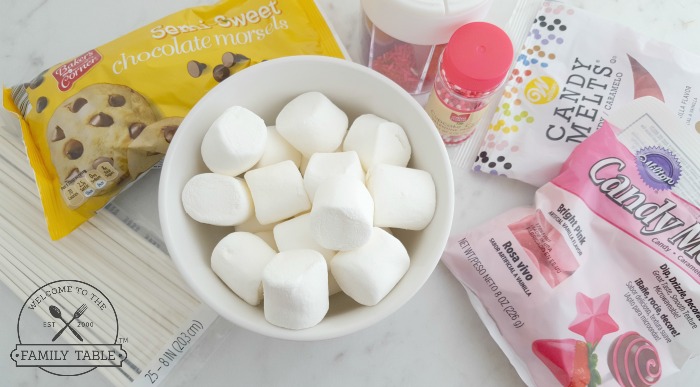 Chocolate Covered Marshmallow Pop Ingredients