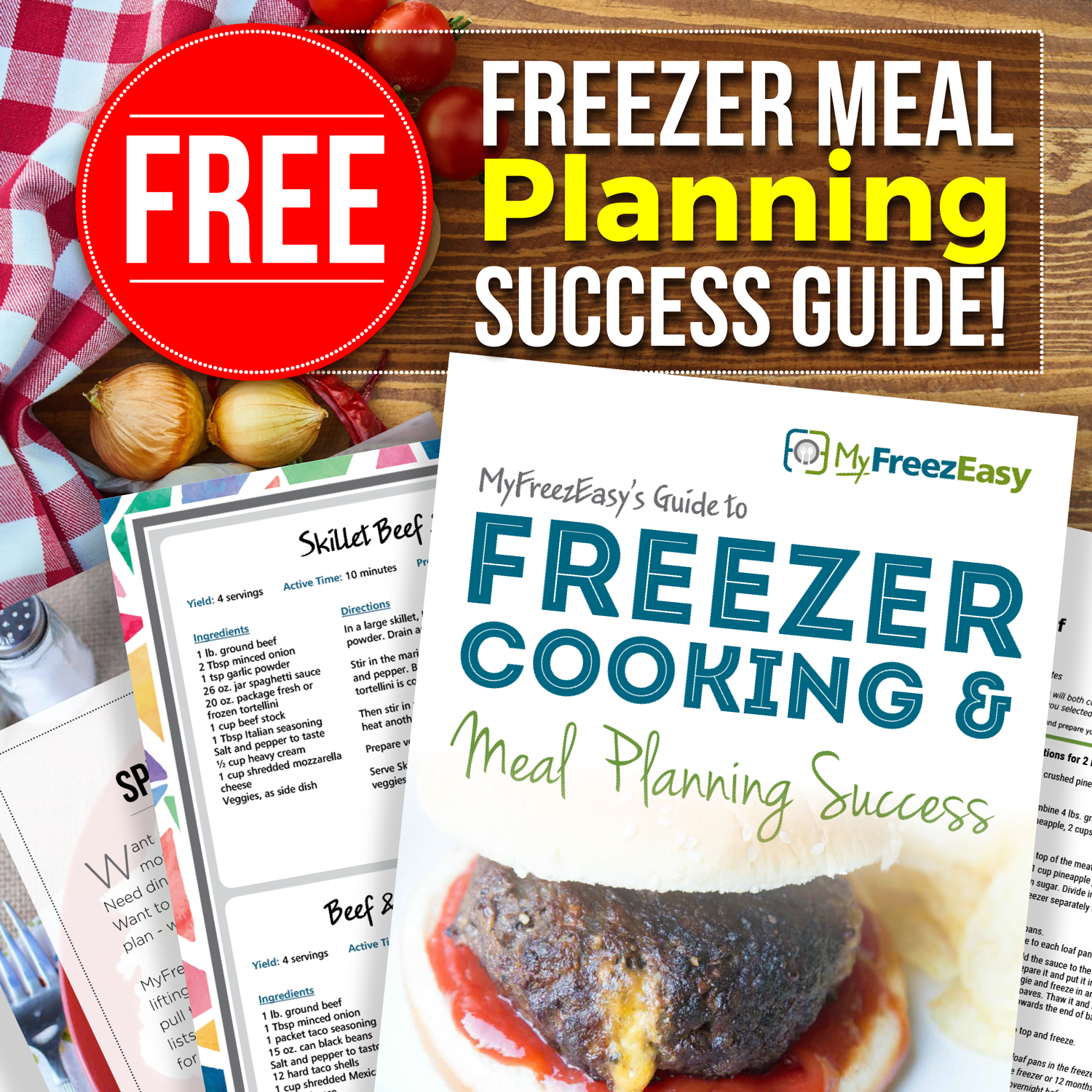 Looking for some help with freezer cooking? Come grab the FREE MyFreezEasy Success Guide!