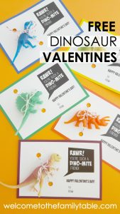 Do you have dinosaur lover in your family? If so, come grab these free printable dinosaur Valentine cards! These fun, DIY Valentines are perfect for school, family, and friends!