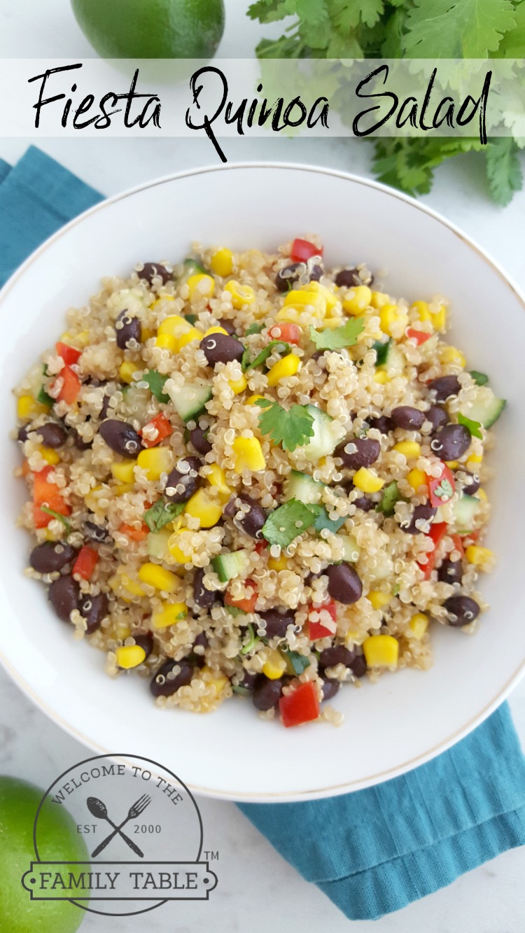 Looking for a fresh and delicious and healthy dish? Try this fiesta quinoa salad.