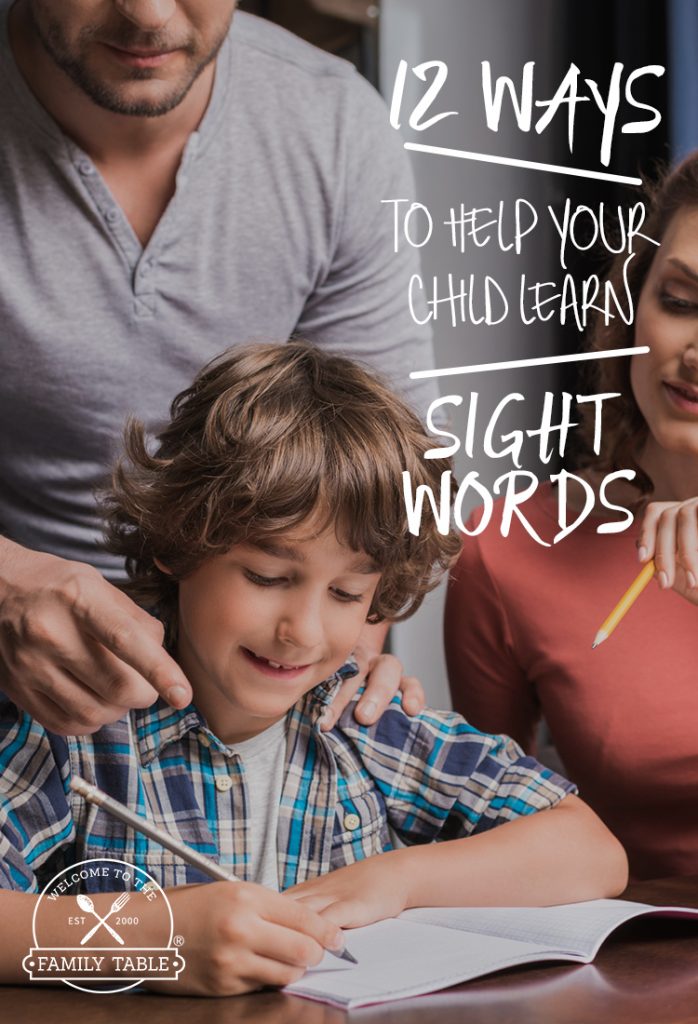 Looking for some creative ways to teach sight words to your child? Come see these 12 fun ways that can help!