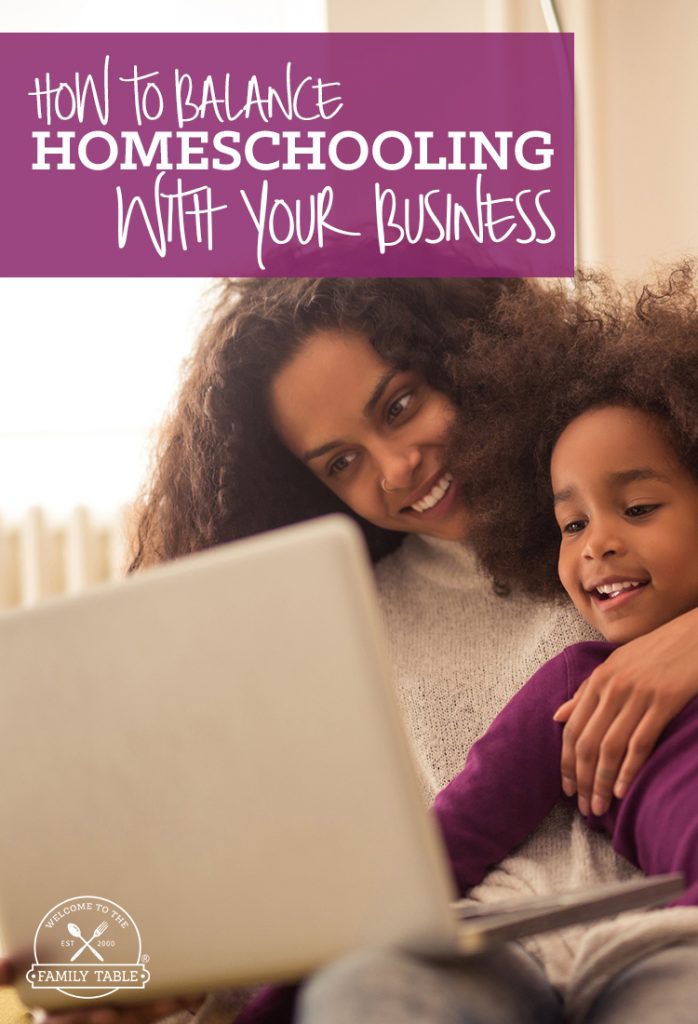 Are you a homeschooling mom who works at home? Are you struggling to find balance? Come see how to balance homeschooling with your business.