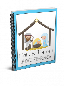 Looking for a great Christmas themed preschool activity? Our Nativity preschool handwriting printables are the perfect choice!