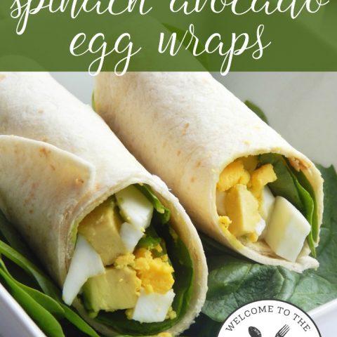 Spinach Avocado Egg Wraps