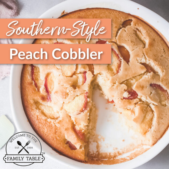 Southern Style Peach Cobbler Recipe