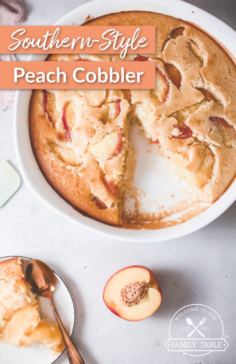 Southern-Style Peach Cobbler Recipe - Welcome to the Family Table®