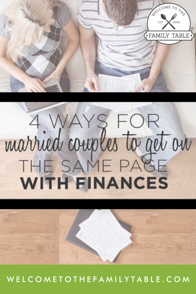 couples get on the same page with finances
