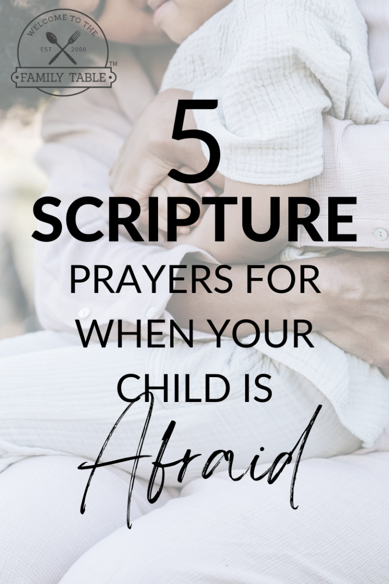 Scripture Prayers When Your Child is Afraid