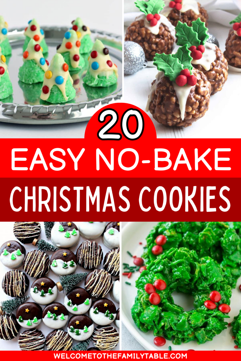 20 Easy No Bake Christmas Cookies - Welcome to the Family Table